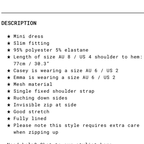 NWOT Princess Polly JOCASTA MINI Ribbed One Shoulder Black Dress - Picture 16 of 16